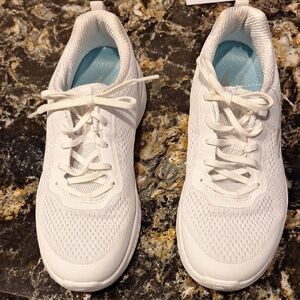 Skechers Women's White Mesh Sneakers